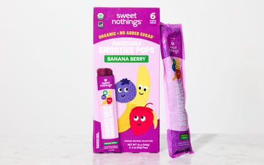 Organic Banana Berry Smoothie Pops