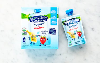 Organic Kids Strawberry Banana Lowfat Yogurt Pouches