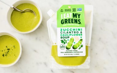 Zucchini, Cilantro & Cauliflower Soup (Frozen)