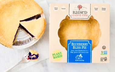 Gluten Free Vegan Blueberry Bliss Pie