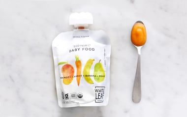 Biodynamic Mango, Carrot, Banana & Pear Baby Food