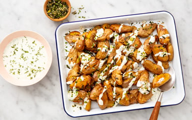 Superprime Crispy Potatoes with Yuzu Buttermilk Dressing