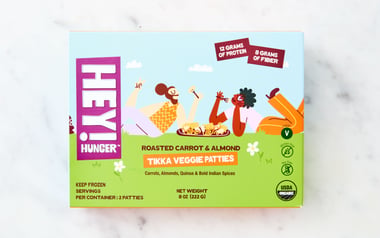 Roasted Carrot & Almond Tikka Veggie Patties