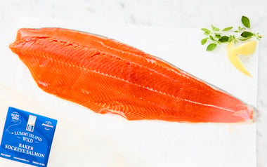 Baker Wild Sockeye Salmon Fillets (Frozen)