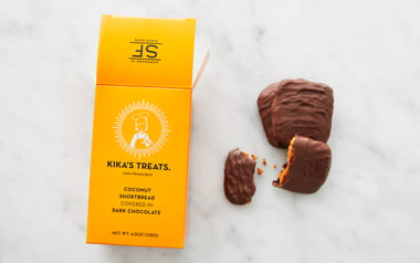 Coconut Shortbread in Dark Chocolate