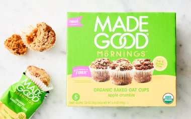 Organic Apple Crumble Oat Cups