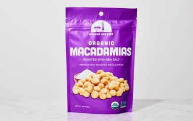 Organic Roasted Macadamias with Sea Salt