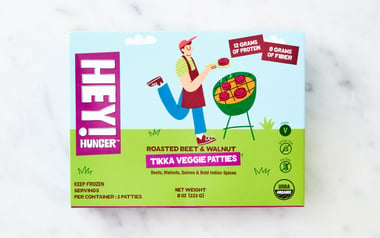 Roasted Beet and Walnut Tikka Veggie Patties