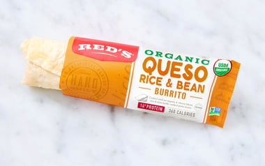 Organic Queso Rice & Bean Burrito