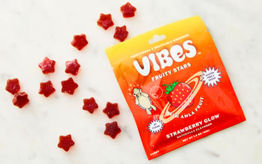 Strawberry Glow Gummy Stars