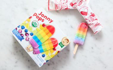 Organic Rainbow Fruit Stacks Pops