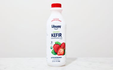 Organic Low Fat Strawberry Kefir
