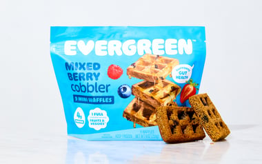 Mixed Berry Cobbler Mini Waffles