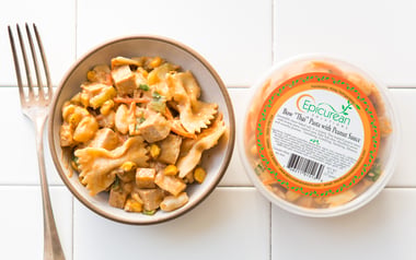 Bow "Thai" Pasta with Peanut Sauce
