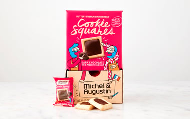 Dark Chocolate Sea Salt Cookie Squares