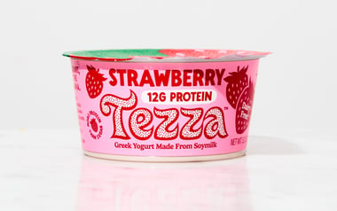Strawberry Greek-Style Soymilk Yogurt