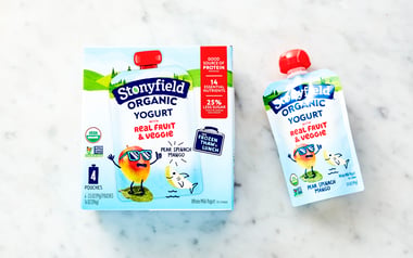 Organic Kids Pear Spinach Mango Whole Milk Yogurt Pouch