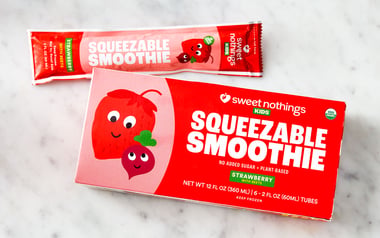 Organic Strawberry Smoothie Pops