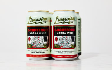 Grapefruit Vodka Mule Cocktails