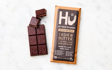 Organic Cashew Butter & Pure Vanilla Bean 70% Dark Chocolate Bar