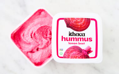 Fresh Lemon Beet Hummus