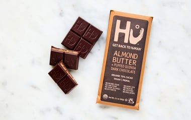 Almond Butter & Puffed Quinoa Dark Chocolate Bar