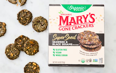Black Sesame & Seaweed Super Seed Crackers