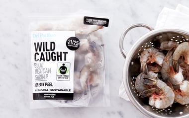 Fair Trade Wild 21/25 Blue Mexican Shrimp Easy Peel (Frozen)