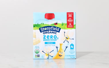 Organic Zero Added Sugar Banilla Yogurt Pouches