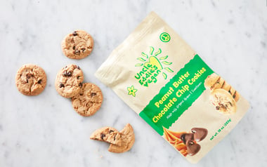 Peanut Butter Chocolate Chip Vegan Cookies