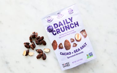 Cacao + Sea Salt Dusted Sprouted Almonds