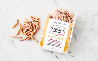 Organic Whole Grain Torchiette Pasta