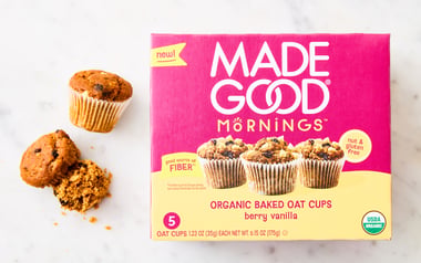 Organic Berry Vanilla Oat Cups