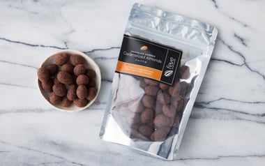 Chocolate Covered Caramelized Almonds
