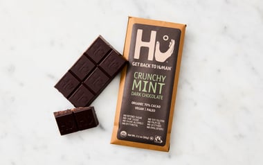 Crunchy Mint Dark Chocolate Bar