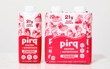 Plant-Based Strawberry Protein Shakes