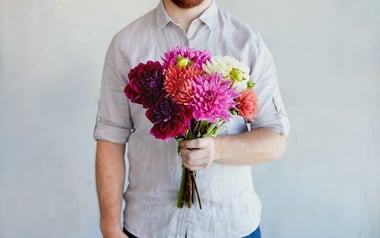 Organic Mixed Dahlias