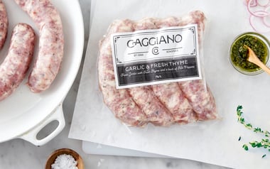 Garlic with Fresh Thyme Pork Sausage (Frozen)