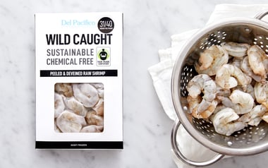 Fair Trade Wild 31/40 Mexican Shrimp Peeled and Deveined (Frozen)