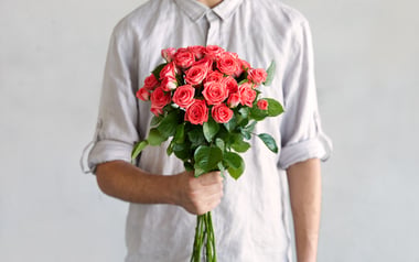 Coral Spray Roses
