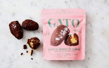Dark Chocolate Covered Cashew Butter Dates