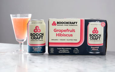 Organic Grapefruit Hibiscus Hard Kombucha