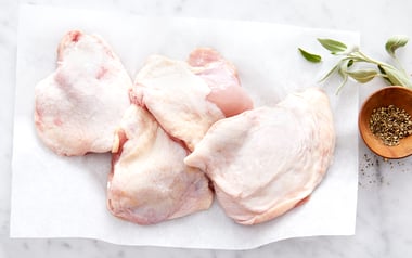 Organic Pastured Whole Chicken Thighs (Frozen)
