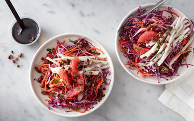 Grapefruit, Jicama & Red Cabbage Salad