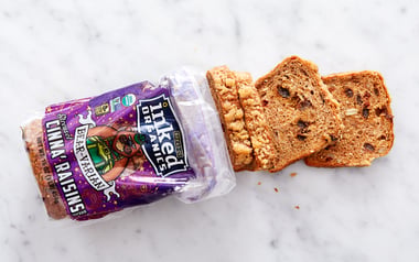 Organic Cinnamon Raisin Bread with Streusel