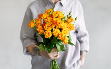 Orange Spray Roses