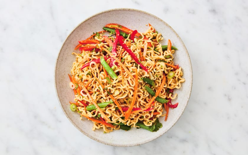This is how Satay Ramen Noodle Salad looks, 1. image reference