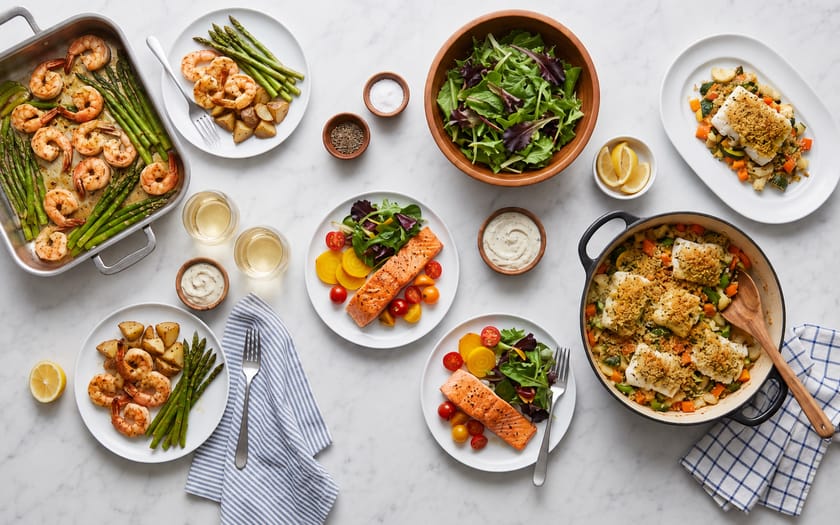 This is how Pescatarian Favorites Meal Kit Trio looks, 1. image reference
