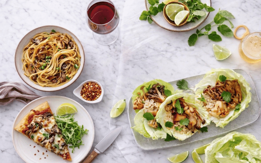 This is how Mushroom Delight Veggie Meal Kit Trio looks, 1. image reference